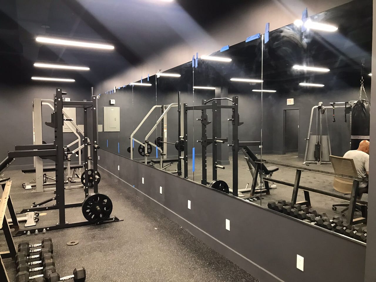 Residential Gym Mirror install in new york